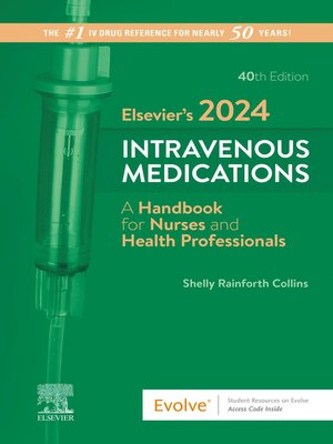 cover image of Elsevier's 2024 Intravenous Medications--E-Book